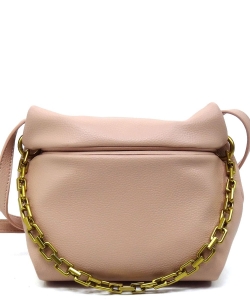 Fashion Pop Up Flap Crossbody Bag CJF122 PINK